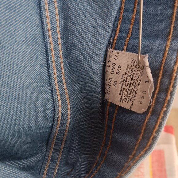 Vintage 80's Mens Levi's Bootcut Jeans 36x29 Soft Denim Embroidered Pocket USA - Picture 11 of 13